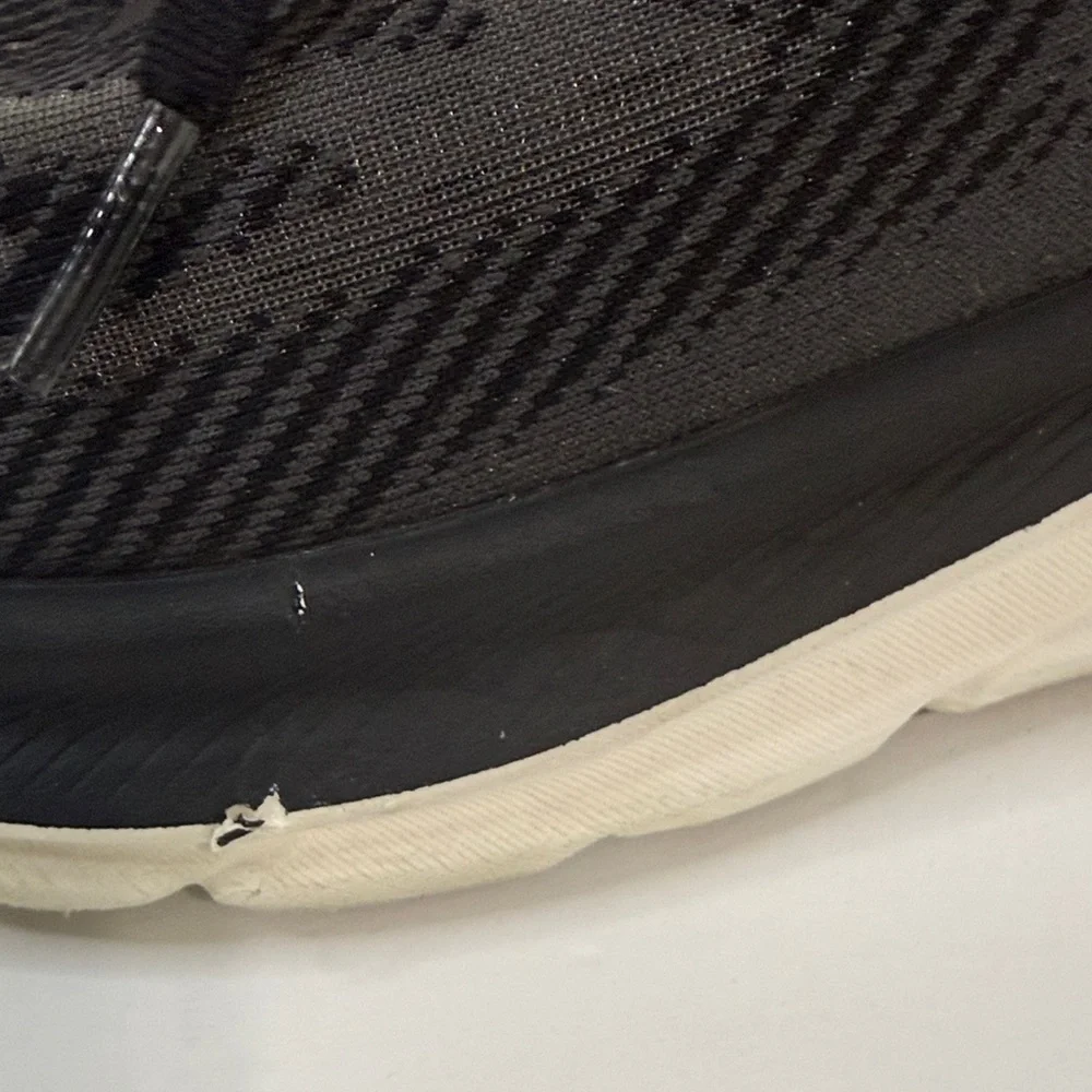 Hoka Black and Pink Athletic Shoes